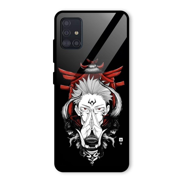 Demon King Sukuna Glass Back Case for Galaxy A51