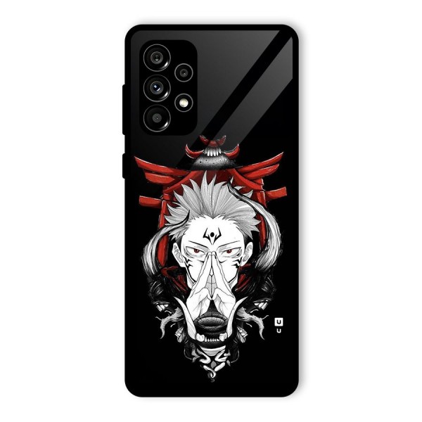 Demon King Sukuna Glass Back Case for Galaxy A73 5G