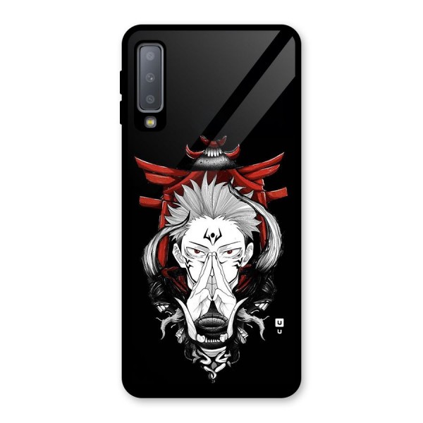 Demon King Sukuna Glass Back Case for Galaxy A7 (2018)