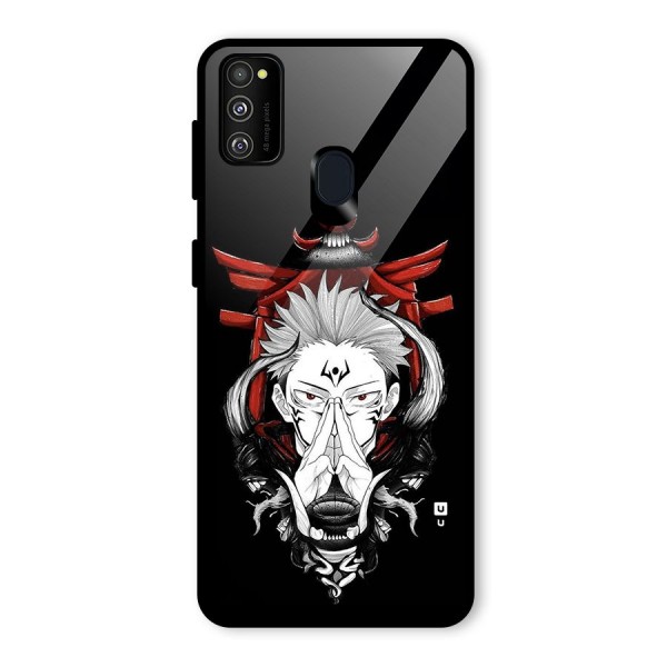 Demon King Sukuna Glass Back Case for Galaxy M21