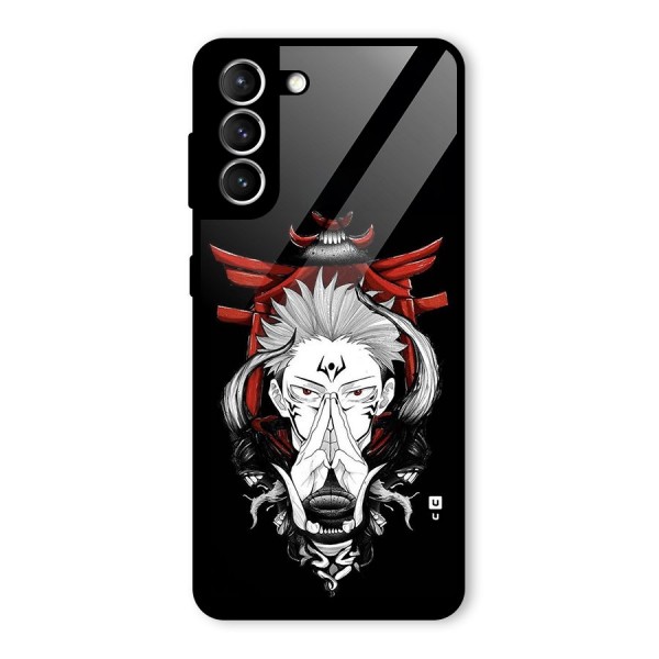 Demon King Sukuna Glass Back Case for Galaxy S21 5G
