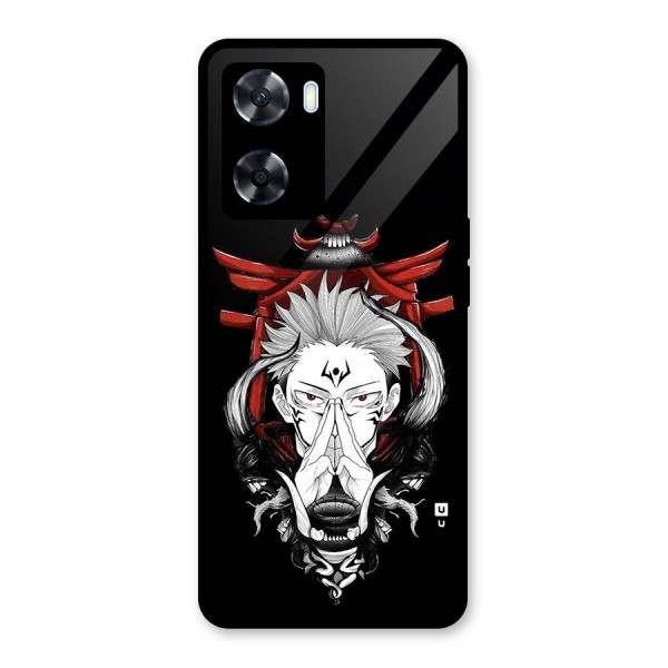 Demon King Sukuna Glass Back Case for Oppo A77s