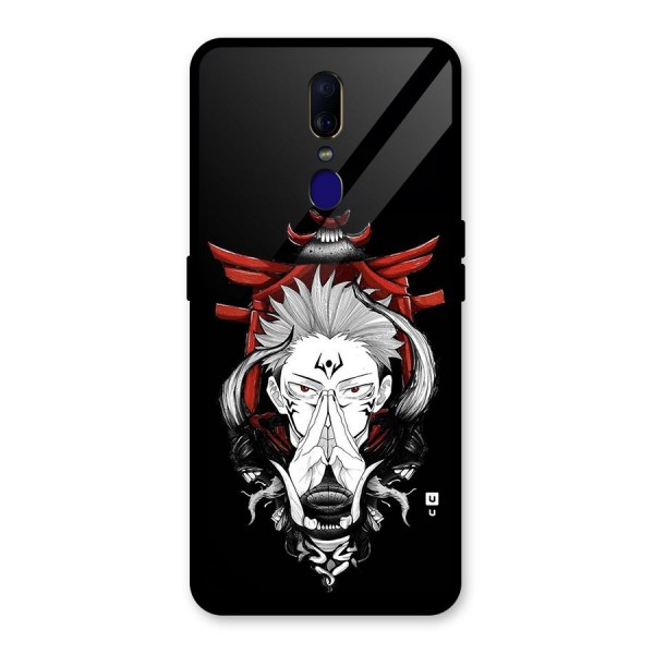 Demon King Sukuna Glass Back Case for Oppo F11