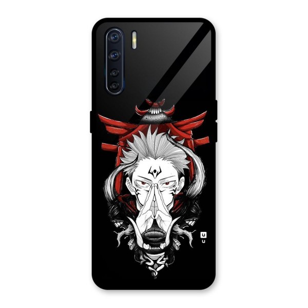 Demon King Sukuna Glass Back Case for Oppo F15