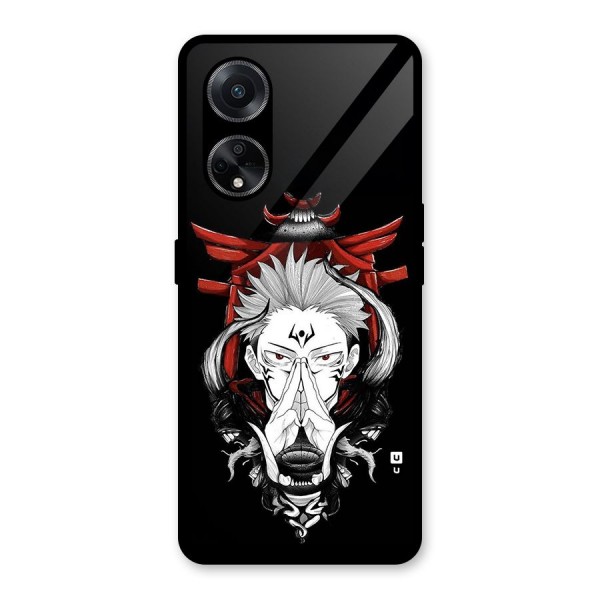 Demon King Sukuna Glass Back Case for Oppo F23