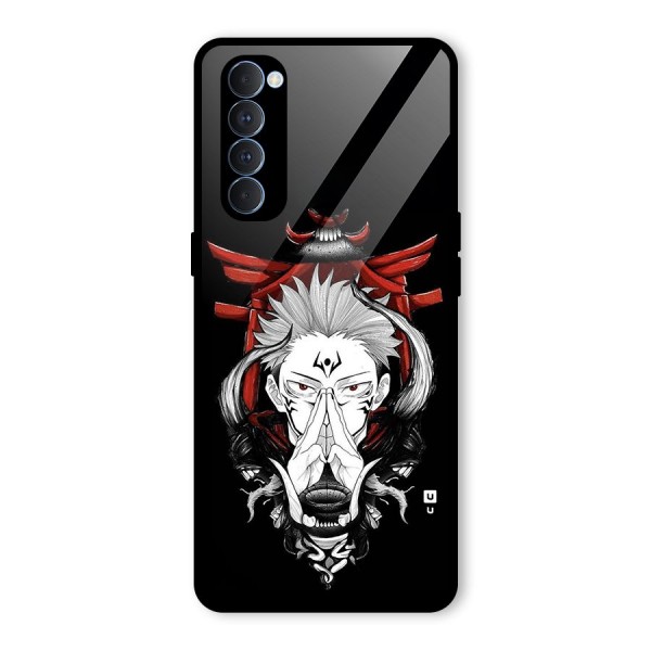 Demon King Sukuna Glass Back Case for Oppo Reno4 Pro