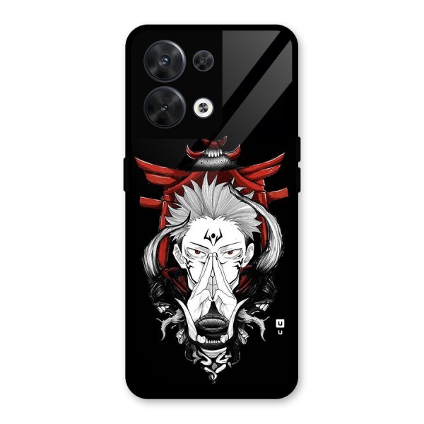 Demon King Sukuna Glass Back Case for Oppo Reno8 5G