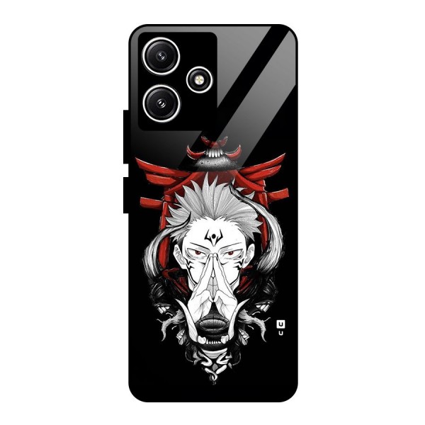 Demon King Sukuna Glass Back Case for Poco M6 Pro