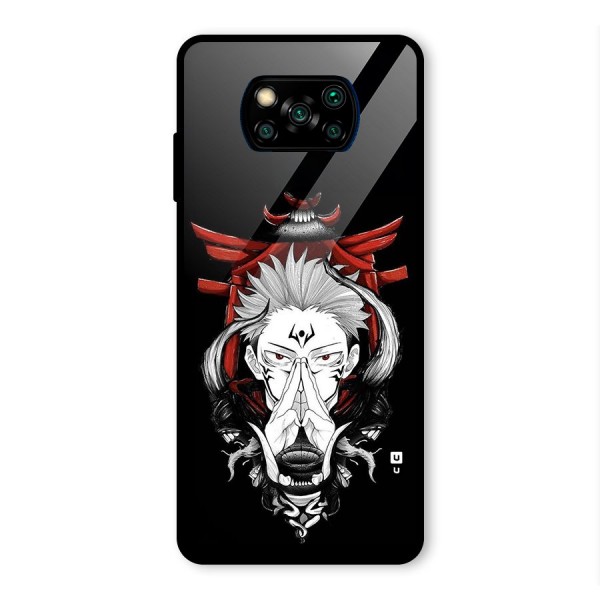 Demon King Sukuna Glass Back Case for Poco X3 Pro