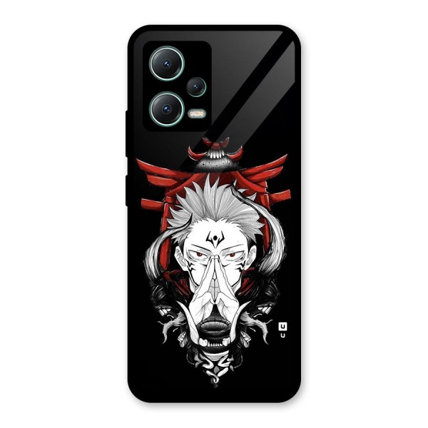 Demon King Sukuna Glass Back Case for Poco X5