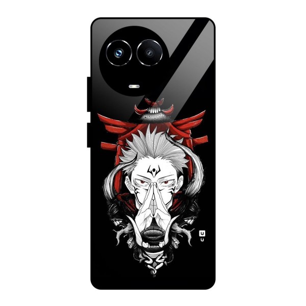 Demon King Sukuna Glass Back Case for Realme 11X