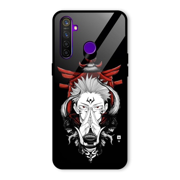 Demon King Sukuna Glass Back Case for Realme 5 Pro