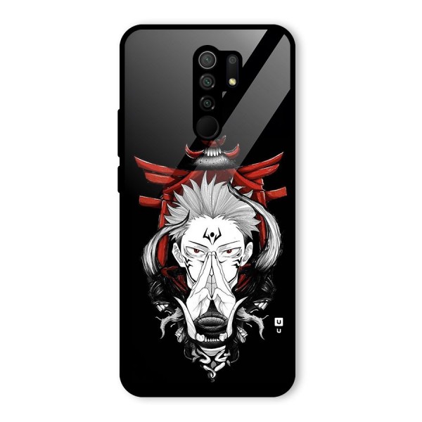 Demon King Sukuna Glass Back Case for Redmi 9 Prime