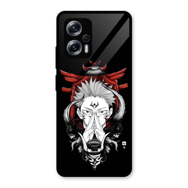 Demon King Sukuna Glass Back Case for Redmi K50i