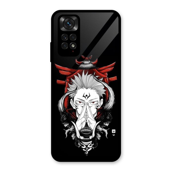 Demon King Sukuna Glass Back Case for Redmi Note 11