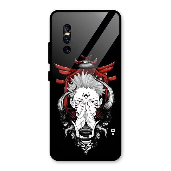 Demon King Sukuna Glass Back Case for Vivo V15 Pro