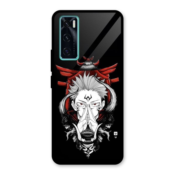 Demon King Sukuna Glass Back Case for Vivo V20 SE