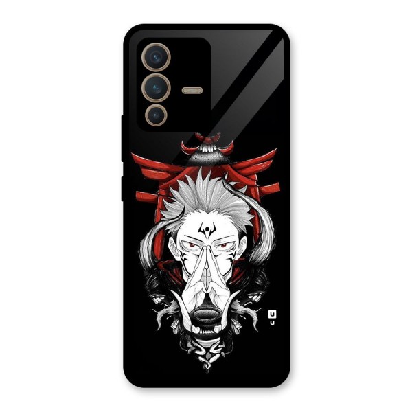 Demon King Sukuna Glass Back Case for Vivo V23 5G