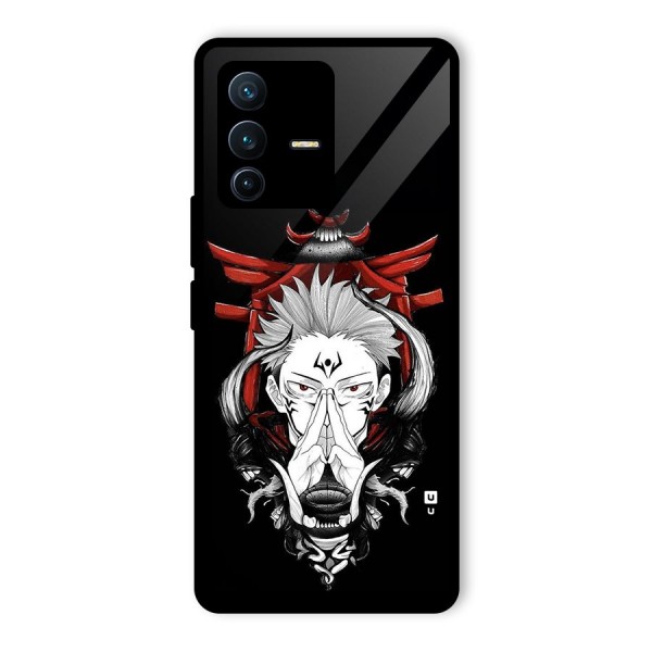 Demon King Sukuna Glass Back Case for Vivo V23 Pro