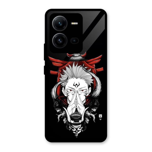 Demon King Sukuna Glass Back Case for Vivo V25