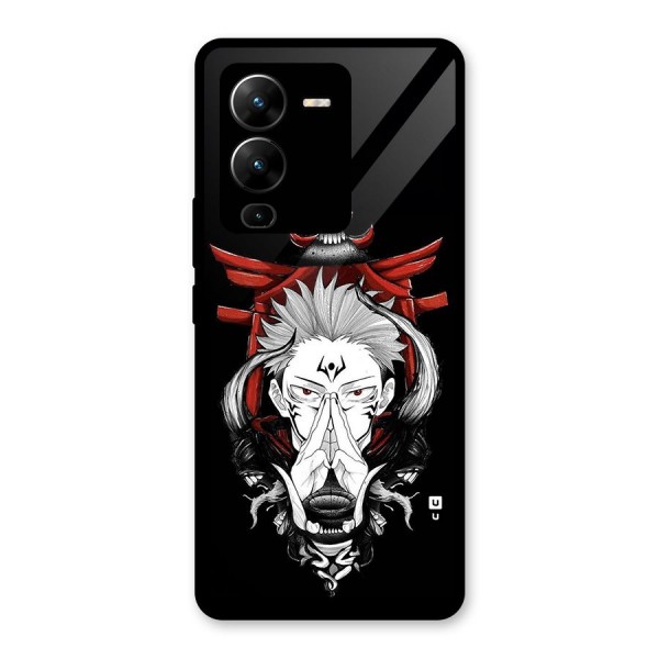 Demon King Sukuna Glass Back Case for Vivo V25 Pro