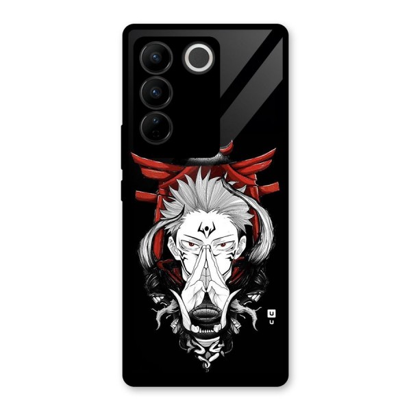 Demon King Sukuna Glass Back Case for Vivo V27