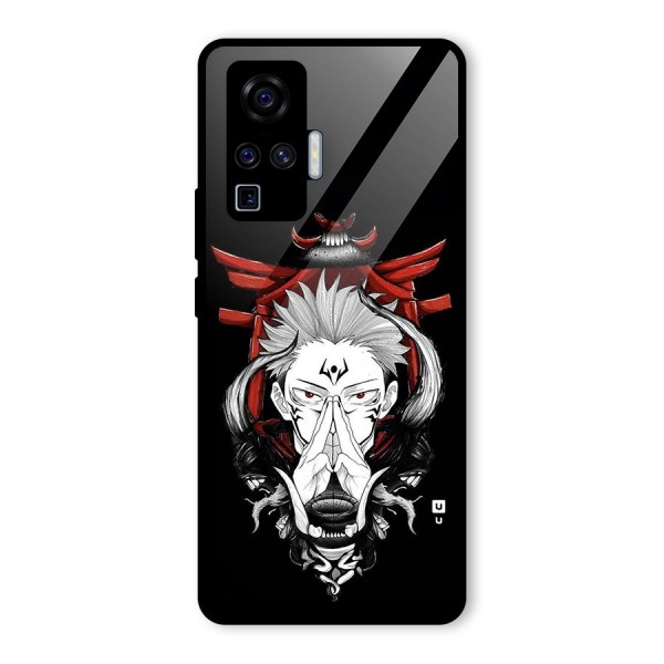 Demon King Sukuna Glass Back Case for Vivo X50 Pro