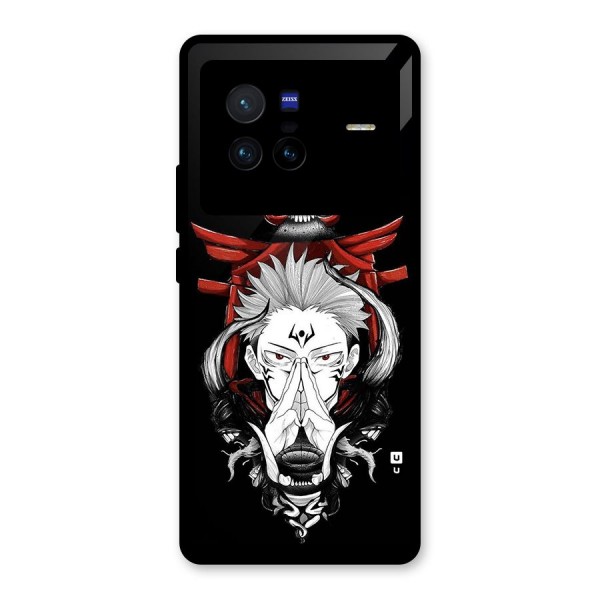 Demon King Sukuna Glass Back Case for Vivo X80