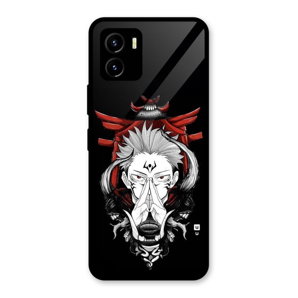 Demon King Sukuna Glass Back Case for Vivo Y15s