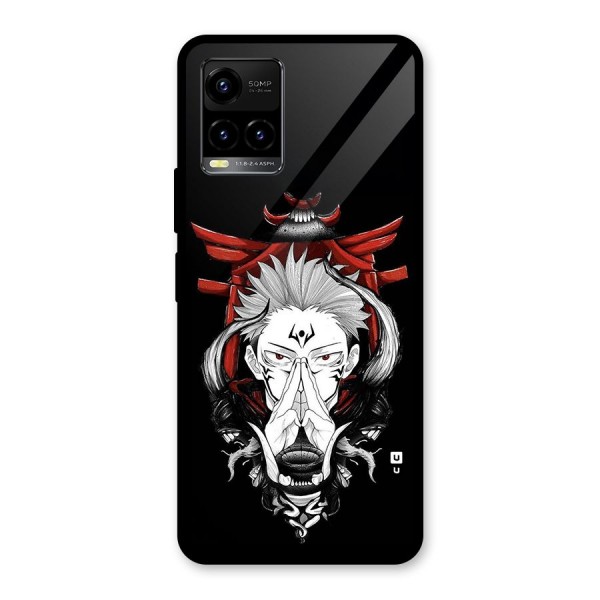 Demon King Sukuna Glass Back Case for Vivo Y21A