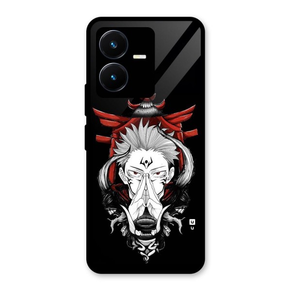 Demon King Sukuna Glass Back Case for Vivo Y22