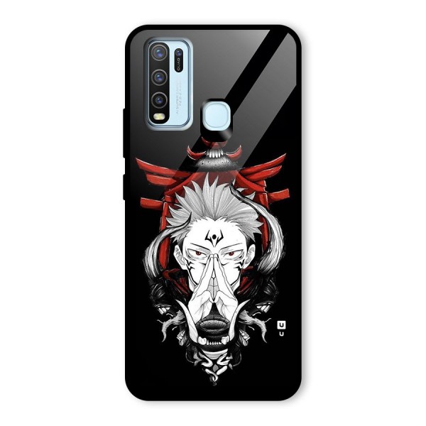 Demon King Sukuna Glass Back Case for Vivo Y50