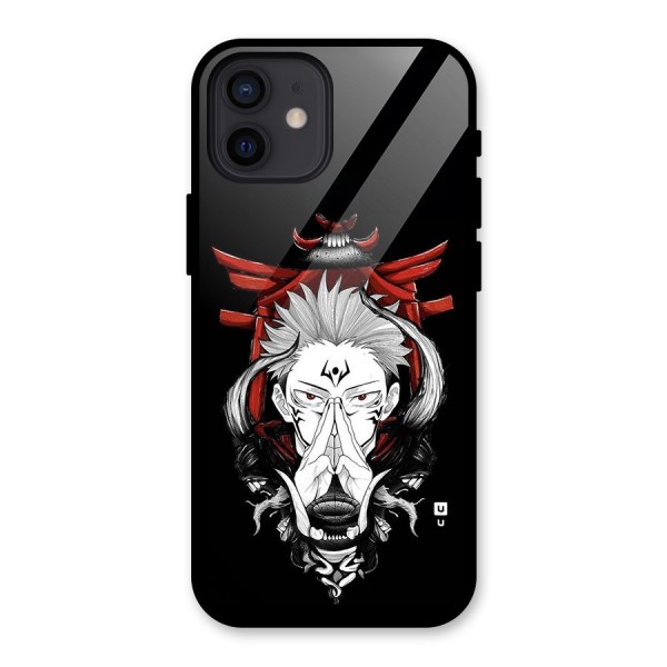 Demon King Sukuna Glass Back Case for iPhone 12