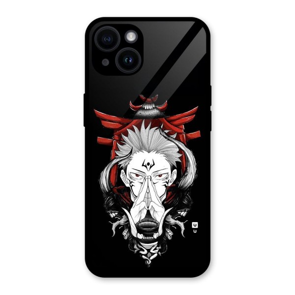 Demon King Sukuna Glass Back Case for iPhone 14