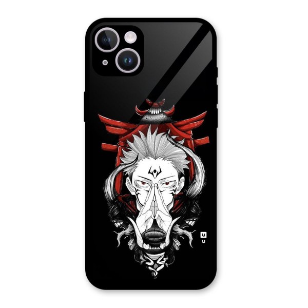 Demon King Sukuna Glass Back Case for iPhone 14 Plus