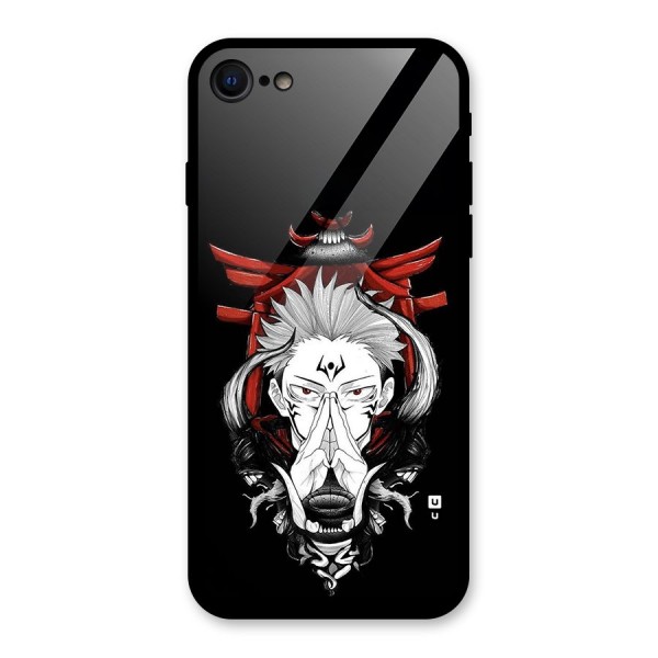 Demon King Sukuna Glass Back Case for iPhone SE 2020