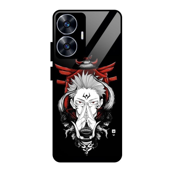 Demon King Sukuna Glass Back Case for realme C55