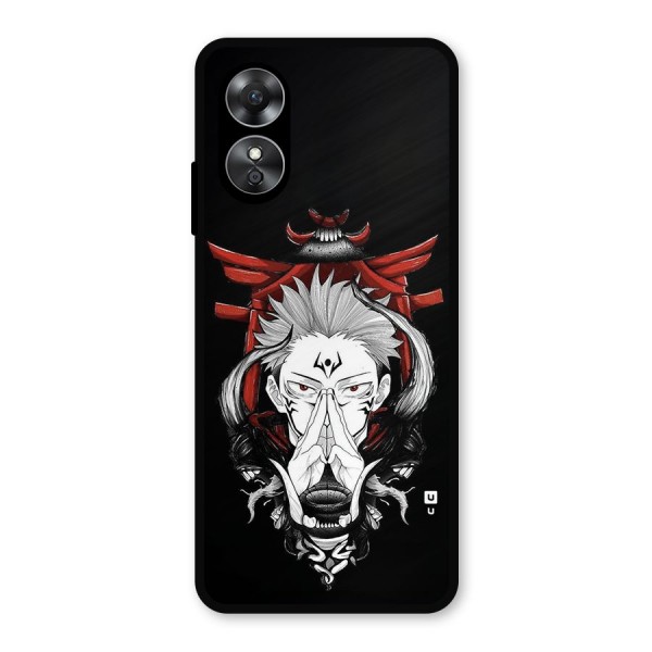 Demon King Sukuna Metal Back Case for Oppo A17