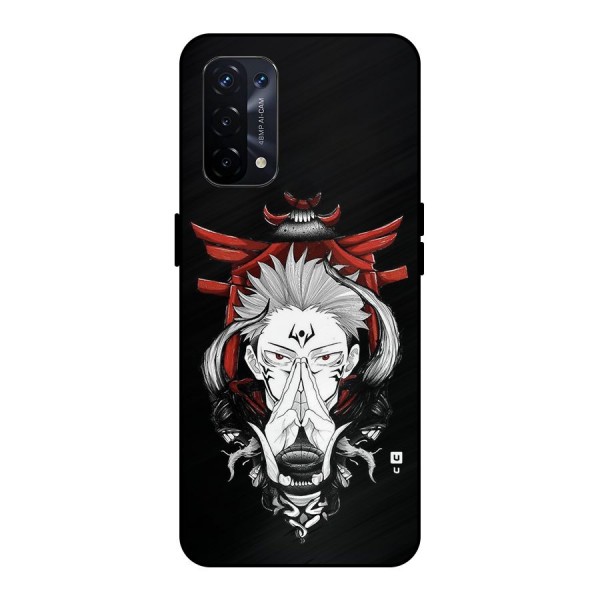 Demon King Sukuna Metal Back Case for Oppo A74 5G