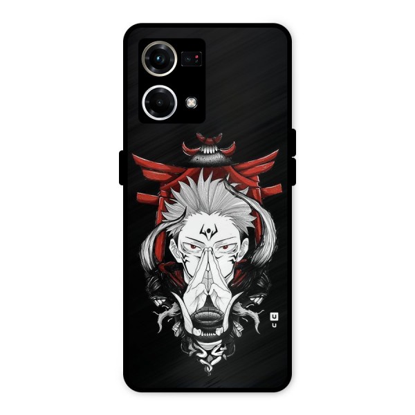 Demon King Sukuna Metal Back Case for Oppo F21 Pro 4G