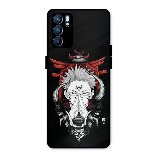 Demon King Sukuna Metal Back Case for Oppo Reno6 5G