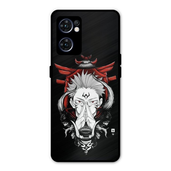 Demon King Sukuna Metal Back Case for Oppo Reno7 5G