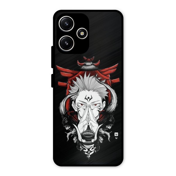 Demon King Sukuna Metal Back Case for Poco M6 Pro