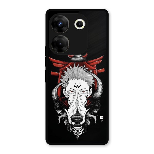 Demon King Sukuna Metal Back Case for Tecno Camon 20