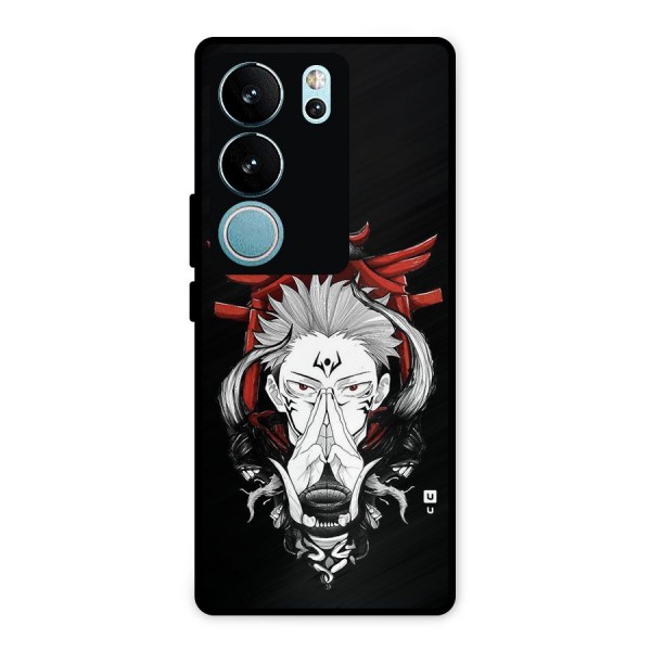 Demon King Sukuna Metal Back Case for Vivo V29 Pro