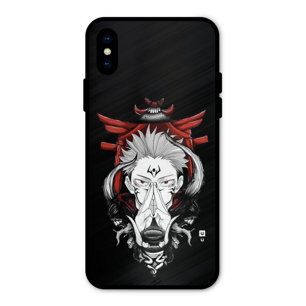 Demon King Sukuna Metal Back Case for iPhone XS