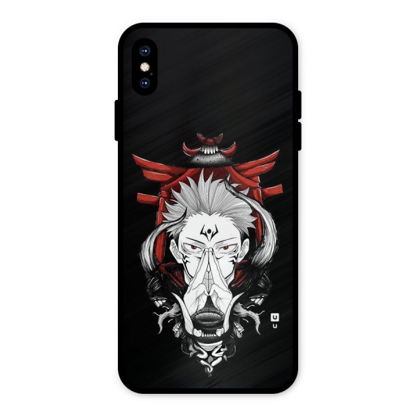 Demon King Sukuna Metal Back Case for iPhone XS Max