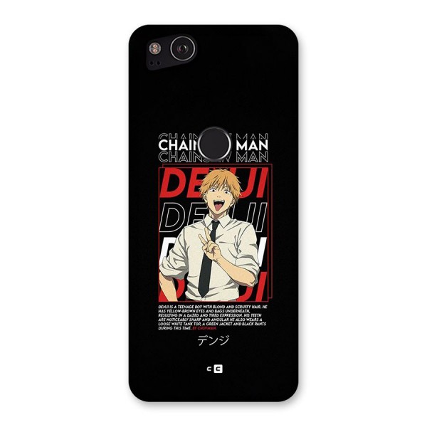 Denji Chainsaw Man Back Case for Google Pixel 2