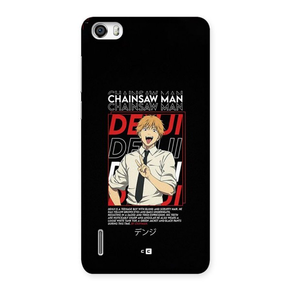 Denji Chainsaw Man Back Case for Honor 6