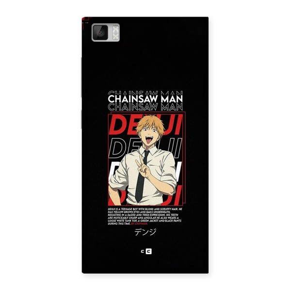 Denji Chainsaw Man Back Case for Mi3